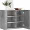 vidaXL - Wandkast - 75x35x60 - cm - bewerkt - hout - betongrijs