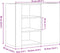 vidaXL - Wandkast - 75x35x60 - cm - bewerkt - hout - betongrijs