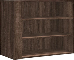 vidaXL - Wandkast - 75x35x60 - cm - bewerkt - hout - bruin - eikenkleurig