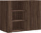 vidaXL - Wandkast - 75x35x60 - cm - bewerkt - hout - bruin - eikenkleurig