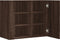 vidaXL - Wandkast - 75x35x60 - cm - bewerkt - hout - bruin - eikenkleurig