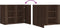 vidaXL - Wandkast - 75x35x60 - cm - bewerkt - hout - bruin - eikenkleurig