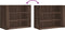 vidaXL - Wandkast - 75x35x60 - cm - bewerkt - hout - bruin - eikenkleurig