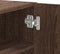 vidaXL - Wandkast - 75x35x60 - cm - bewerkt - hout - bruin - eikenkleurig