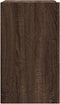 vidaXL - Wandkast - 75x35x60 - cm - bewerkt - hout - bruin - eikenkleurig