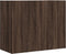 vidaXL - Wandkast - 75x35x60 - cm - bewerkt - hout - bruin - eikenkleurig