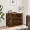 vidaXL - Wandkast - 75x35x60 - cm - bewerkt - hout - gerookt - eikenkleurig