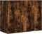 vidaXL - Wandkast - 75x35x60 - cm - bewerkt - hout - gerookt - eikenkleurig