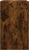 vidaXL - Wandkast - 75x35x60 - cm - bewerkt - hout - gerookt - eikenkleurig
