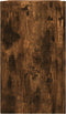 vidaXL - Wandkast - 75x35x60 - cm - bewerkt - hout - gerookt - eikenkleurig