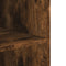vidaXL - Wandkast - 75x35x60 - cm - bewerkt - hout - gerookt - eikenkleurig