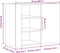 vidaXL - Wandkast - 75x35x60 - cm - bewerkt - hout - gerookt - eikenkleurig