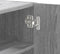 vidaXL - Wandkast - 75x35x60 - cm - bewerkt - hout - grijs - sonoma - eikenkleurig