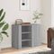 vidaXL - Wandkast - 75x35x60 - cm - bewerkt - hout - grijs - sonoma - eikenkleurig