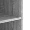 vidaXL - Wandkast - 75x35x60 - cm - bewerkt - hout - grijs - sonoma - eikenkleurig