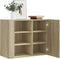 vidaXL - Wandkast - 75x35x60 - cm - bewerkt - hout - sonoma - eikenkleurig