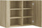 vidaXL - Wandkast - 75x35x60 - cm - bewerkt - hout - sonoma - eikenkleurig
