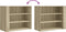 vidaXL - Wandkast - 75x35x60 - cm - bewerkt - hout - sonoma - eikenkleurig