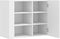 vidaXL - Wandkast - 75x35x60 - cm - bewerkt - hout - wit