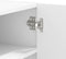 vidaXL - Wandkast - 75x35x60 - cm - bewerkt - hout - wit