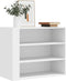 vidaXL - Wandkast - 75x35x60 - cm - bewerkt - hout - wit