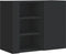 vidaXL - Wandkast - 75x35x60 - cm - bewerkt - hout - zwart