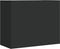 vidaXL - Wandkast - 75x35x60 - cm - bewerkt - hout - zwart