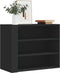 vidaXL - Wandkast - 75x35x60 - cm - bewerkt - hout - zwart
