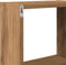 vidaXL - Wandkast - 78x18x71 - cm - bewerkt - hout - artinsanaal - eikenkleurig
