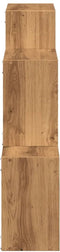 vidaXL - Wandkast - 78x18x71 - cm - bewerkt - hout - artinsanaal - eikenkleurig