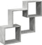 vidaXL - Wandkast - 78x18x71 - cm - bewerkt - hout - betongrijs