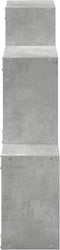 vidaXL - Wandkast - 78x18x71 - cm - bewerkt - hout - betongrijs