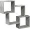 vidaXL - Wandkast - 78x18x71 - cm - bewerkt - hout - betongrijs