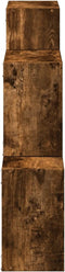 vidaXL - Wandkast - 78x18x71 - cm - bewerkt - hout - gerookt - eikenkleurig