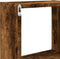 vidaXL - Wandkast - 78x18x71 - cm - bewerkt - hout - gerookt - eikenkleurig