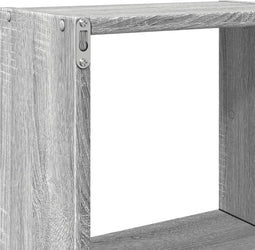 vidaXL - Wandkast - 78x18x71 - cm - bewerkt - hout - grijs - sonoma - eikenkleurig