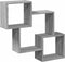 vidaXL - Wandkast - 78x18x71 - cm - bewerkt - hout - grijs - sonoma - eikenkleurig