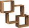 vidaXL - Wandkast - 78x18x71 - cm - bewerkt - hout - oud - houtkleurig
