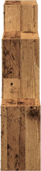 vidaXL - Wandkast - 78x18x71 - cm - bewerkt - hout - oud - houtkleurig