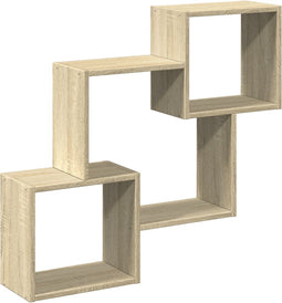 vidaXL - Wandkast - 78x18x71 - cm - bewerkt - hout - sonoma - eikenkleurig