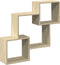 vidaXL - Wandkast - 78x18x71 - cm - bewerkt - hout - sonoma - eikenkleurig