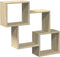 vidaXL - Wandkast - 78x18x71 - cm - bewerkt - hout - sonoma - eikenkleurig