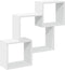 vidaXL - Wandkast - 78x18x71 - cm - bewerkt - hout - wit