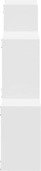 vidaXL - Wandkast - 78x18x71 - cm - bewerkt - hout - wit