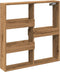 vidaXL - Wandkast - 80x15x80 - cm - bewerkt - hout - artisanaal - eikenkleur