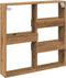 vidaXL - Wandkast - 80x15x80 - cm - bewerkt - hout - artisanaal - eikenkleur