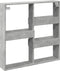 vidaXL - Wandkast - 80x15x80 - cm - bewerkt - hout - betongrijs