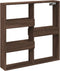 vidaXL - Wandkast - 80x15x80 - cm - bewerkt - hout - bruin - eikenkleur