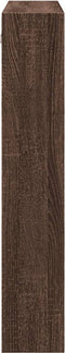 vidaXL - Wandkast - 80x15x80 - cm - bewerkt - hout - bruin - eikenkleur