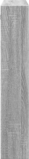 vidaXL - Wandkast - 80x15x80 - cm - bewerkt - hout - grijs - sonoma - eikenkleurig